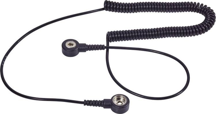 Produktbild: Wolfgang Warmbier 2101.752.3.10 ESD-Erdungskabel 2.40m Druckknopf 10 mm, Druckknopf 3mm