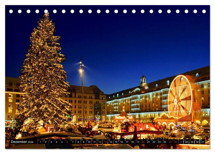 Produktbild: Dresden - Wundersch&ouml;nes Elbflorenz (Tischkalender 2026 DIN A5 quer), CALVENDO Monatskalender