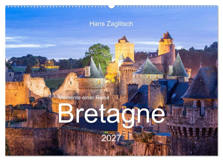 Produktbild: Momente einer Reise - Bretagne (Wandkalender 2027 DIN A2 quer), CALVENDO Monatskalender