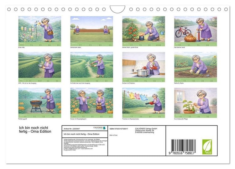 Produktbild: Ich bin noch nicht fertig - Oma Edition (Wandkalender 2027 DIN A4 quer), CALVENDO Monatskalender