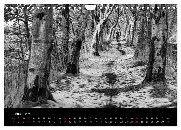 Produktbild: Ost-Friesische Schwarz-Wei&szlig;-Ansichten (Wandkalender 2026 DIN A4 quer), CALVENDO Monatskalender