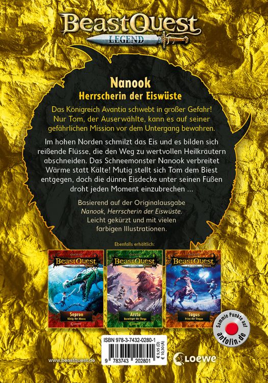Produktbild: Beast Quest Legend (Band 5) - Nanook, Herrscherin der Eisw&uuml;ste