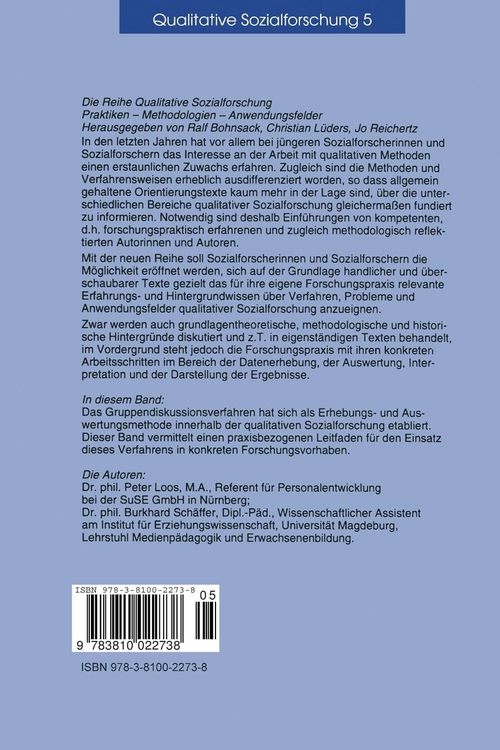 Produktbild: Das Gruppendiskussionsverfahren
