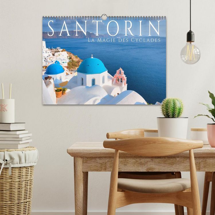 Produktbild: Santorin - La Magie des Cyclades (Calendrier mural 2026 DIN A3 vertical), CALVENDO calendrier mensuel