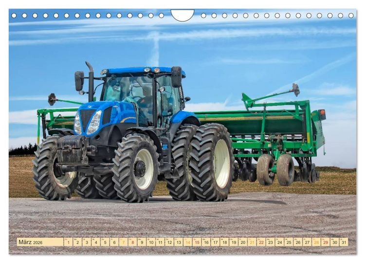Produktbild: Traktoren - Giganten in der Landwirtschaft (Wandkalender 2026 DIN A4 quer), CALVENDO Monatskalender