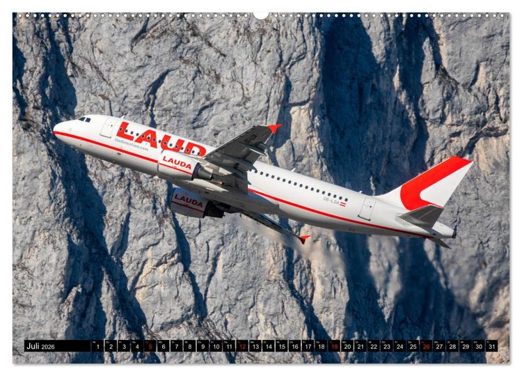 Produktbild: Flugzeugkalender (Wandkalender 2026 DIN A2 quer), CALVENDO Monatskalender