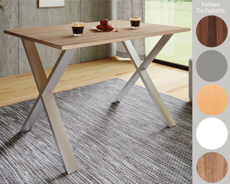 Produktbild: Premium Holz Esstisch K&uuml;chentisch Xona X 80x50