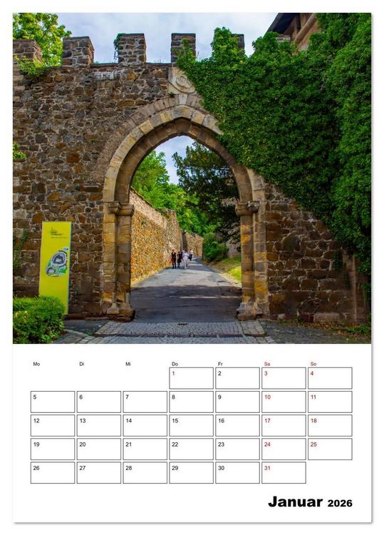 Produktbild: Schloss Wernigerode - Terminplaner (Tischkalender 2026 DIN A5 hoch), CALVENDO Monatskalender
