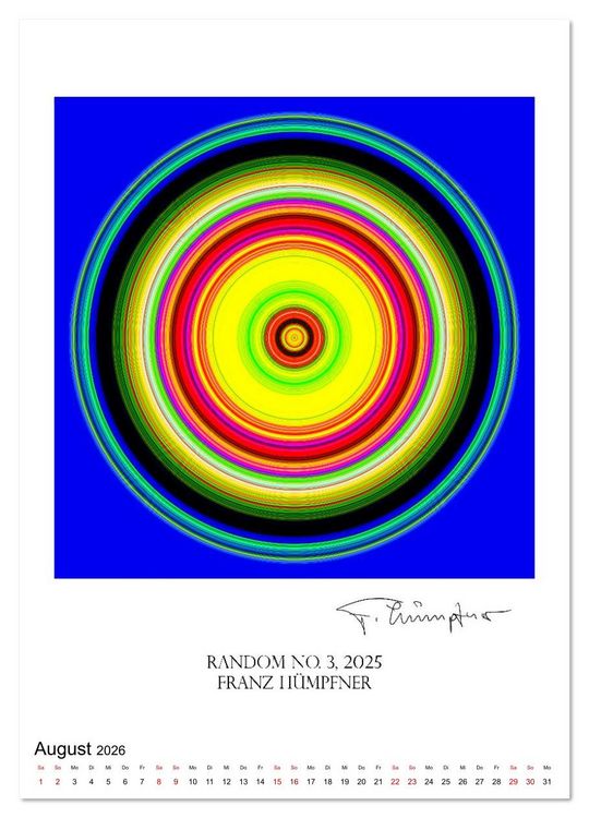 Produktbild: Mandala Artworks - Kunstkalender von Franz Huempfner (hochwertiger Premium Wandkalender 2026 DIN A2 hoch), Kunstdruck in Hochglanz