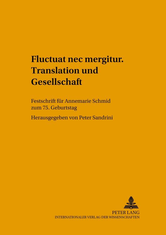 Produktbild: &laquo;Fluctuat nec mergitur&raquo;. Translation und Gesellschaft