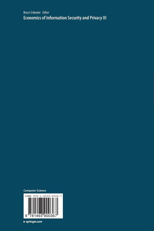 Produktbild: Economics of Information Security and Privacy III
