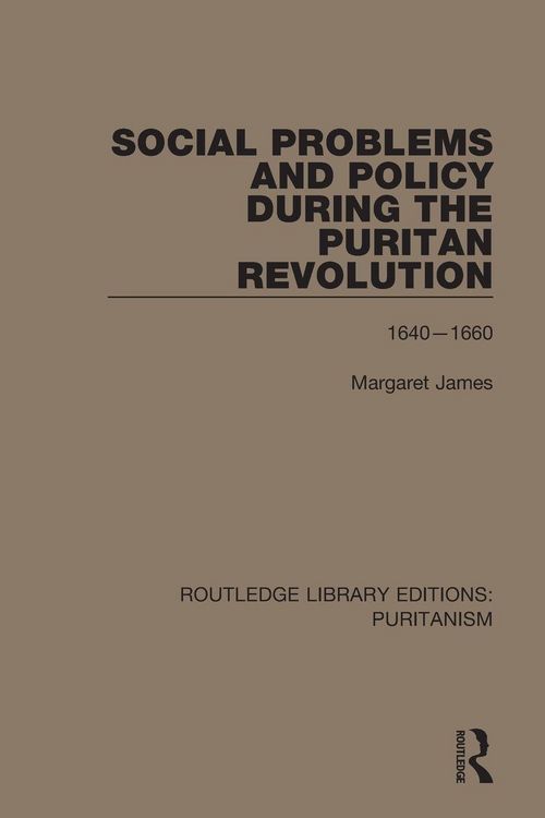 Produktbild: Social Problems and Policy During the Puritan Revolution