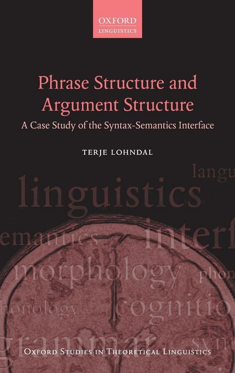 Produktbild: Phrase Structure and Argument Structure