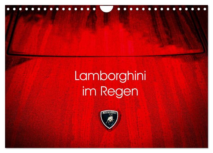 Produktbild: Lamborghini im Regen (Wandkalender 2026 DIN A4 quer), CALVENDO Monatskalender