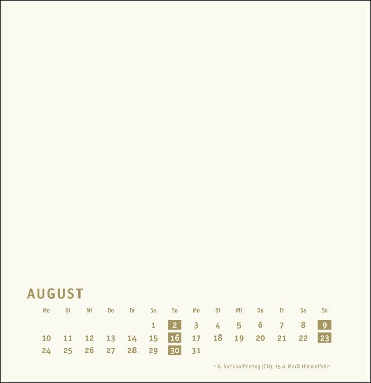 Produktbild: Premium-Bastelkalender gold groß 2026