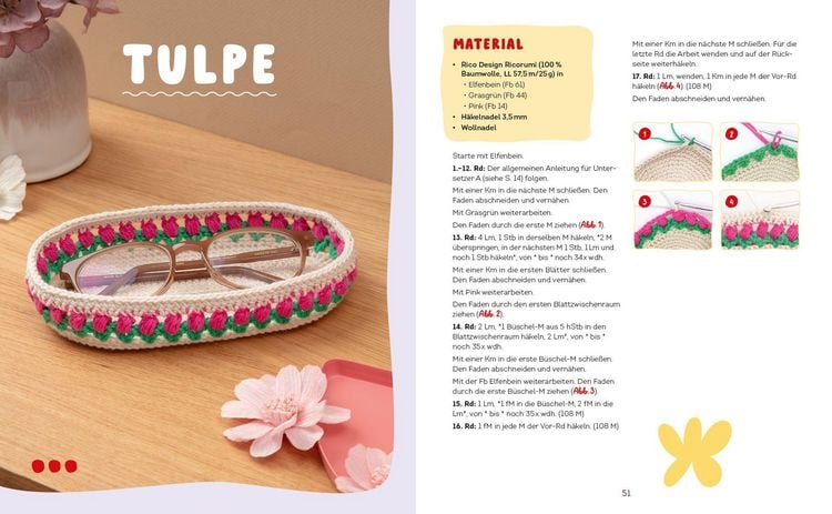 Produktbild: Brillies h&auml;keln: Niedliche Amigurumi-Brillenhalter | F&uuml;r Lese- und Sonnenbrillen