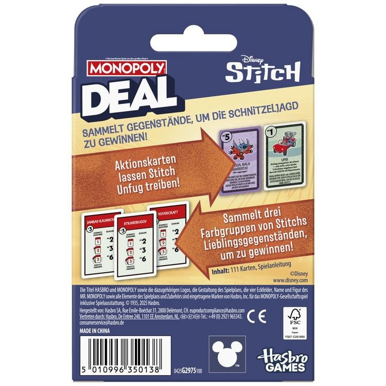 Produktbild: Monopoly Deal Disney Stitch