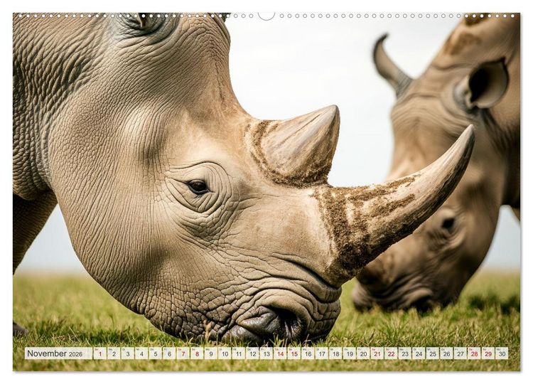Produktbild: TIERWELT AFRIKA Faszination Wildnis (hochwertiger Premium Wandkalender 2026 DIN A2 quer), Kunstdruck in Hochglanz