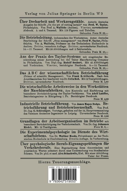 Produktbild: Kritik des Taylor-Systems