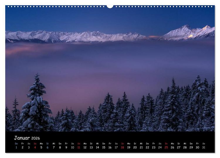 Produktbild: Tiroler Stimmungen (hochwertiger Premium Wandkalender 2026 DIN A2 quer), Kunstdruck in Hochglanz