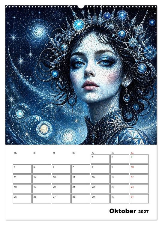 Produktbild: Mystische Gesichter der Unendlichkeit (hochwertiger Premium Wandkalender 2027 DIN A2 hoch), Kunstdruck in Hochglanz