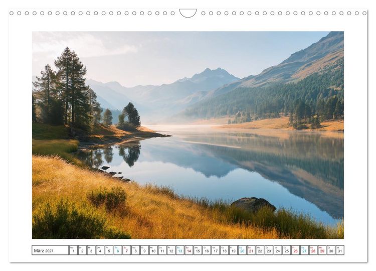 Produktbild: ALPEN Sehnsucht (Wandkalender 2027 DIN A3 quer), CALVENDO Monatskalender