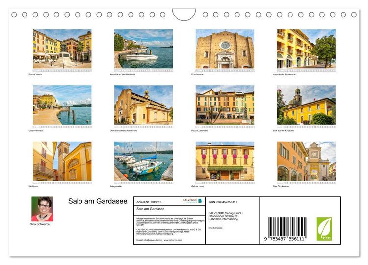Produktbild: Salo am Gardasee (Wandkalender 2026 DIN A4 quer), CALVENDO Monatskalender