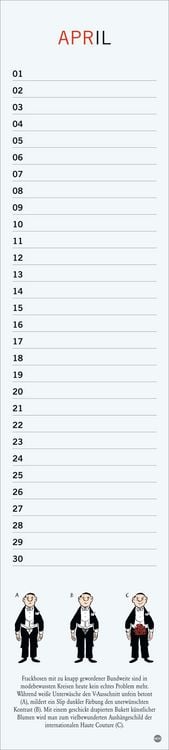 Produktbild: Loriot Geburtstagskalender Langplaner