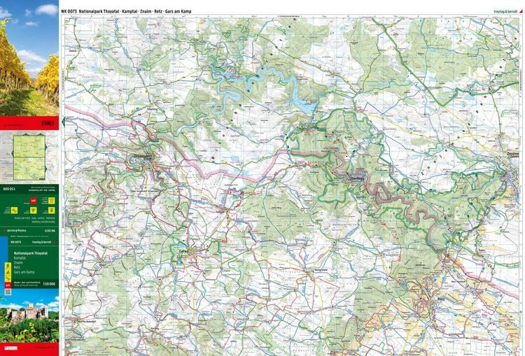 Produktbild: Freytag & berndt Wanderkarte WK 0073 Nationalpark Thayatal, Kamptal - Znaim - Retz - Gars am Kamp 1:50.000