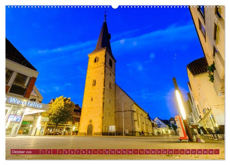 Produktbild: Ein Blick auf Rheda-Wiedenbr&uuml;ck (hochwertiger Premium Wandkalender 2026 DIN A2 quer), Kunstdruck in Hochglanz