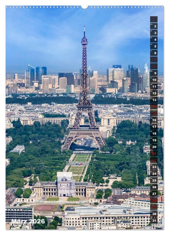 Produktbild: PARIS Stadtspaziergang (hochwertiger Premium Wandkalender 2026 DIN A2 hoch), Kunstdruck in Hochglanz