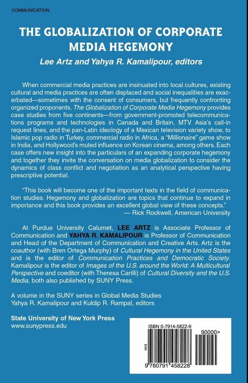 Produktbild: The Globalization of Corporate Media Hegemony