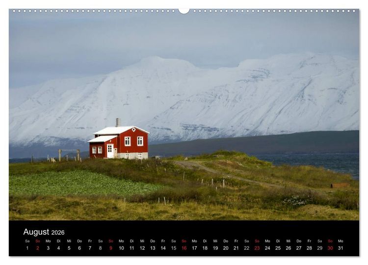 Produktbild: Island (hochwertiger Premium Wandkalender 2026 DIN A2 quer), Kunstdruck in Hochglanz