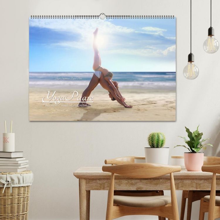 Produktbild: YogaPaare (Wandkalender 2027 DIN A2 quer), CALVENDO Monatskalender