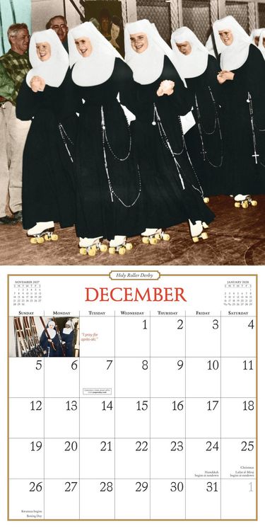 Produktbild: Nuns Having Fun Wall Calendar 2027