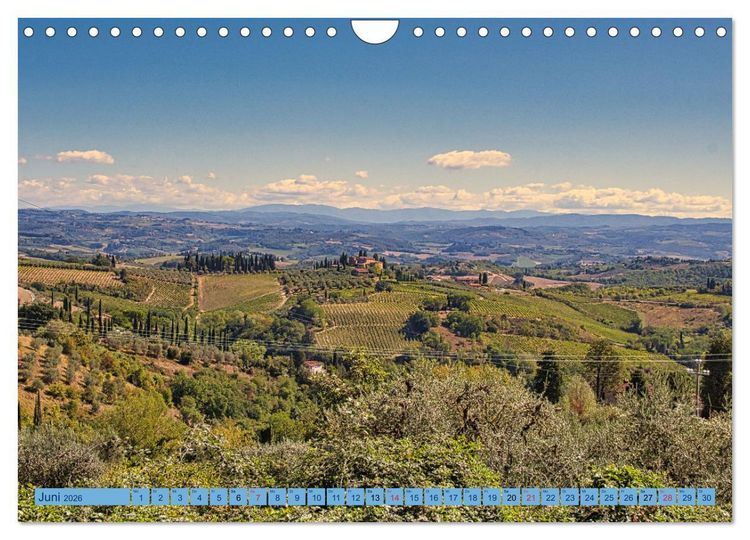 Produktbild: Impressionen aus San Gimignano (Wandkalender 2026 DIN A4 quer), CALVENDO Monatskalender