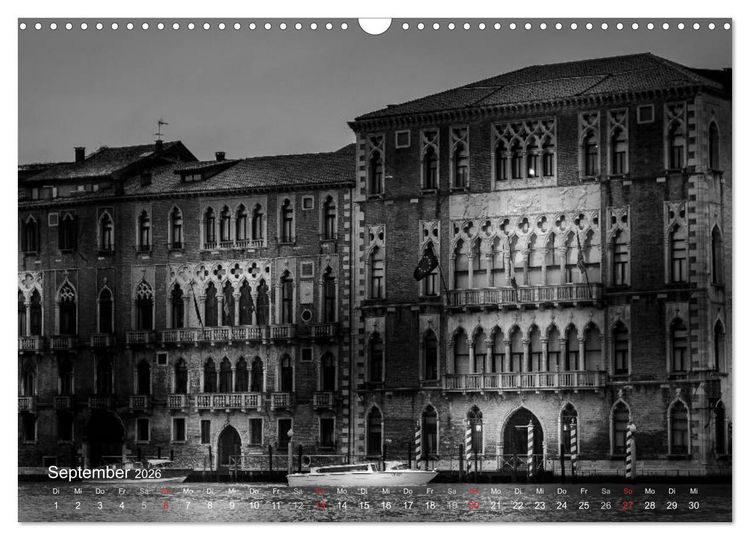 Produktbild: Venedig - Licht und Schatten (Wandkalender 2026 DIN A3 quer), CALVENDO Monatskalender