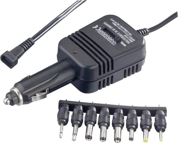 Produktbild: VOLTCRAFT DC/DC-Wandler 12 V/DC, 24 V/DC - 1.5 V/DC, 3 V/DC, 4.5 V/DC, 6 V/DC, 7.5 V/DC, 9 V/DC, 12 V/DC/1.2 A 14.4 W