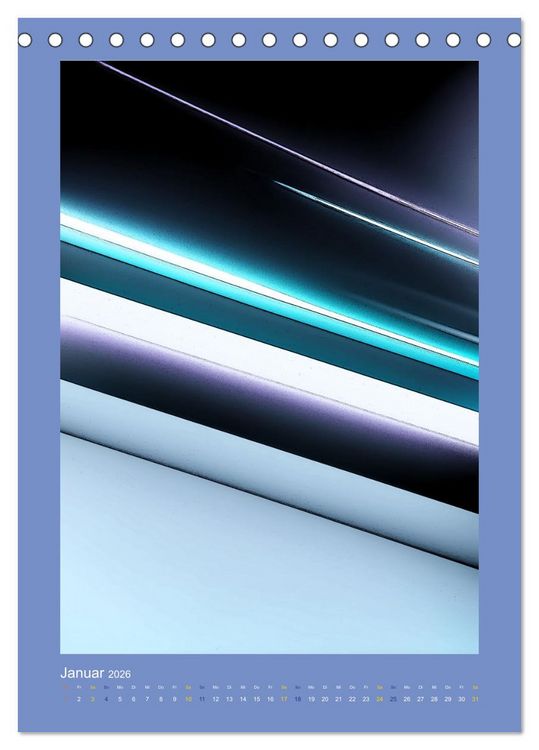 Produktbild: WALL ART Geometrische Konzeptkunst (Tischkalender 2026 DIN A5 hoch), CALVENDO Monatskalender