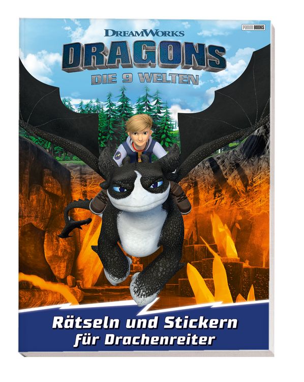 Produktbild: Dragons: Die 9 Welten: R&auml;tseln und Stickern f&uuml;r Drachenreiter