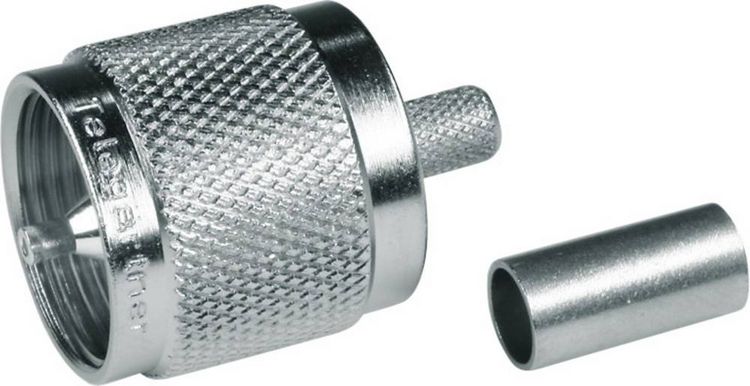 Produktbild: Teleg&auml;rtner 100024323 100024323 UHF-Steckverbinder Stecker, gerade 50Ω 1St.