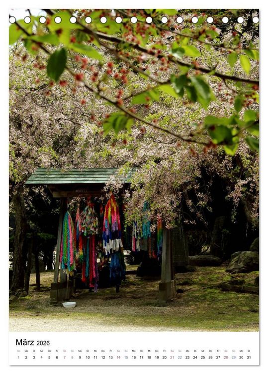 Produktbild: Japan - Kirschbl&uuml;ten (Tischkalender 2026 DIN A5 hoch), CALVENDO Monatskalender