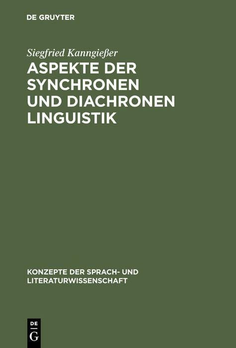 Produktbild: Aspekte der synchronen und diachronen Linguistik