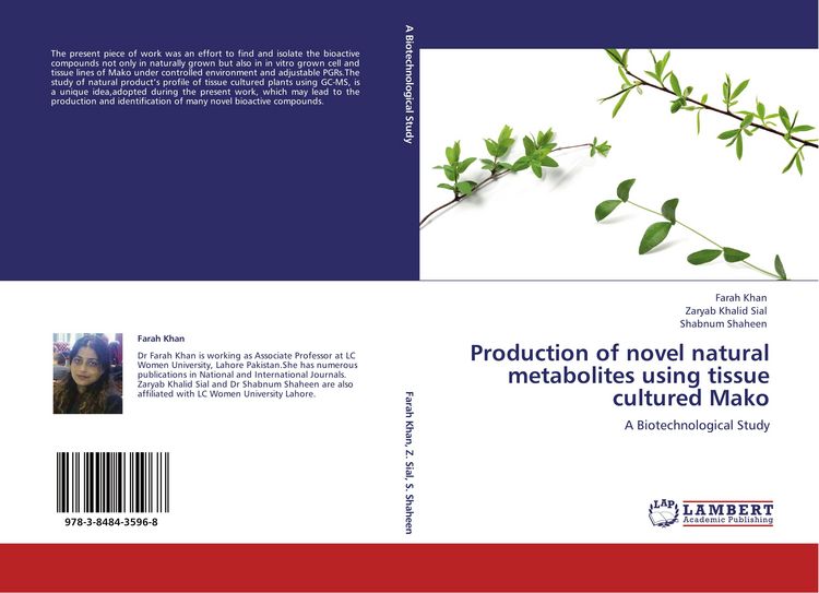 Produktbild: Production of novel natural metabolites using tissue cultured Mako