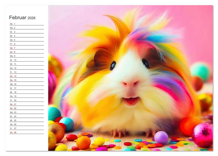Produktbild: Knuddel und Kuschel (Tischkalender 2026 DIN A5 quer), CALVENDO Monatskalender