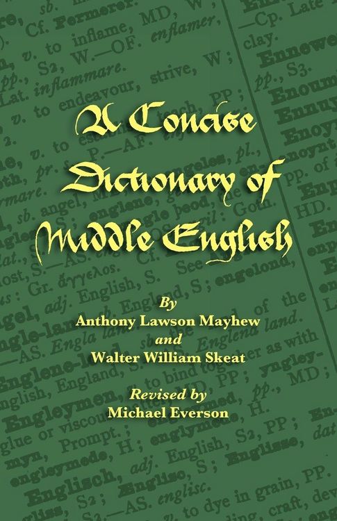 Produktbild: A Concise Dictionary of Middle English