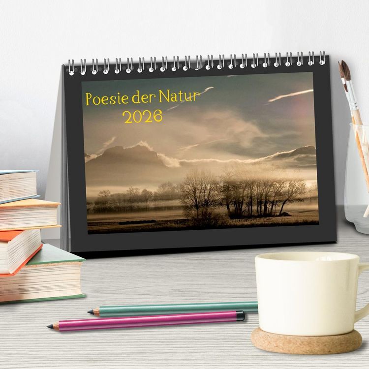 Produktbild: Poesie der Natur (Tischkalender 2026 DIN A5 quer), CALVENDO Monatskalender