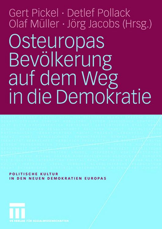 Produktbild: Osteuropas Bev&ouml;lkerung auf dem Weg in die Demokratie