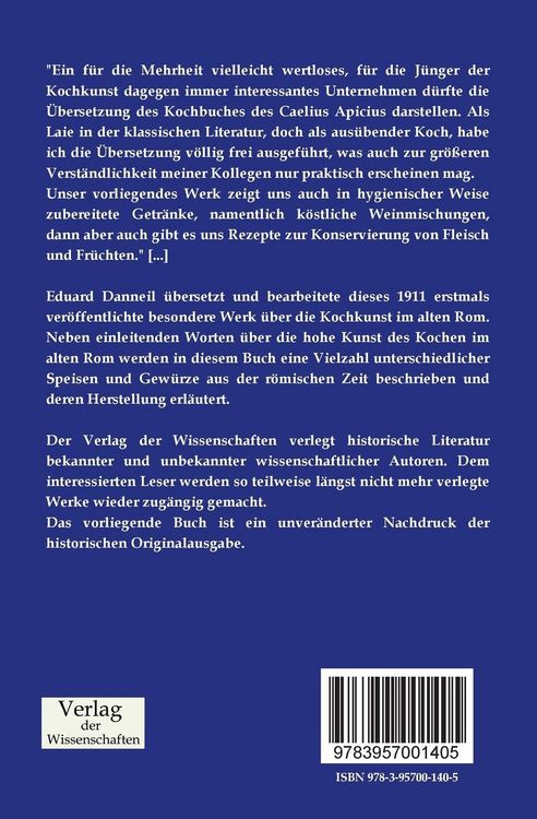 Produktbild: Apicius Caelius: Altr&ouml;mische Kochkunst