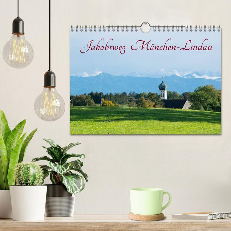 Produktbild: Jakobsweg M&uuml;nchen-Lindau (Wandkalender 2026 DIN A4 quer), CALVENDO Monatskalender